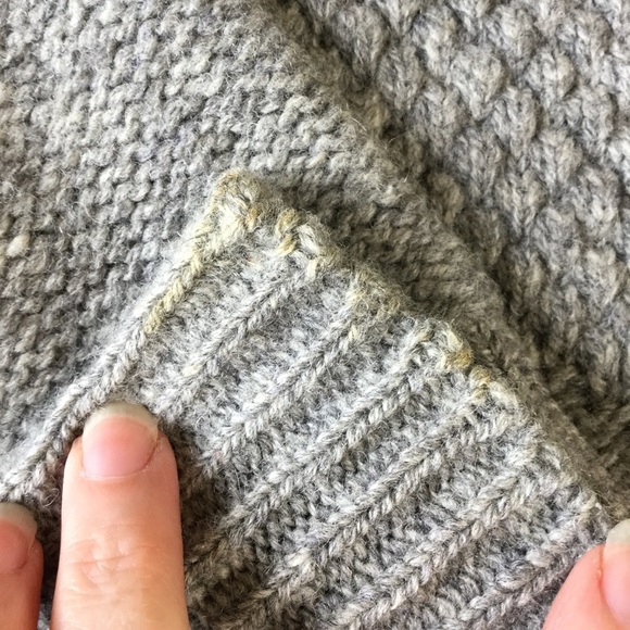 Orvis Wool button down cardigan sweater gray large - Picture 10 of 15